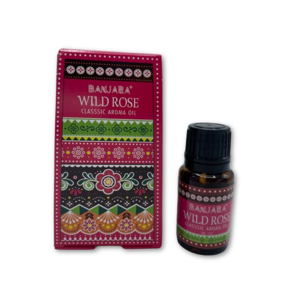 Second image of Aceite con fragancia de la India Banjara 10ml - Rosa silvestre