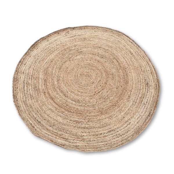 Second image of Alfombra redonda grande de yute 150 cm