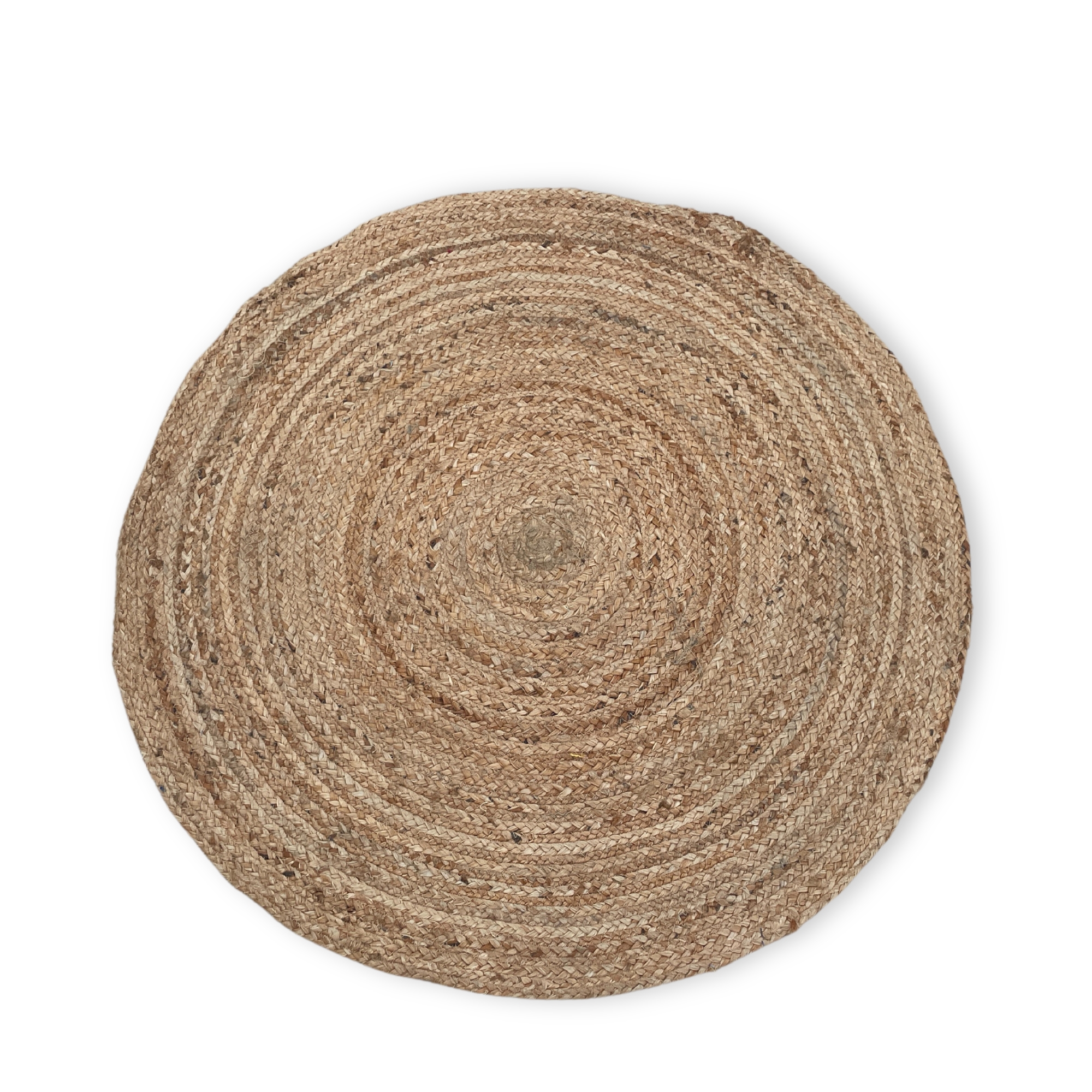 Second image of Alfombra redonda de yute suave 90 cm