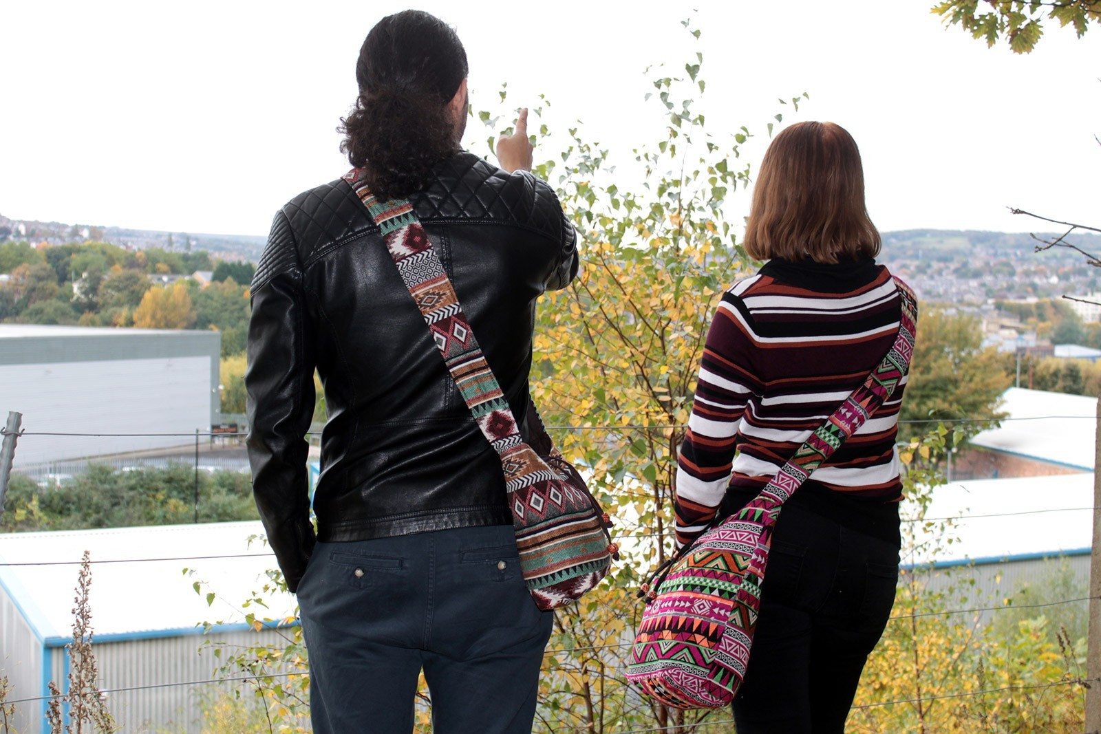 Second image of Tejido Jacquard - Mochila peq. Rosada