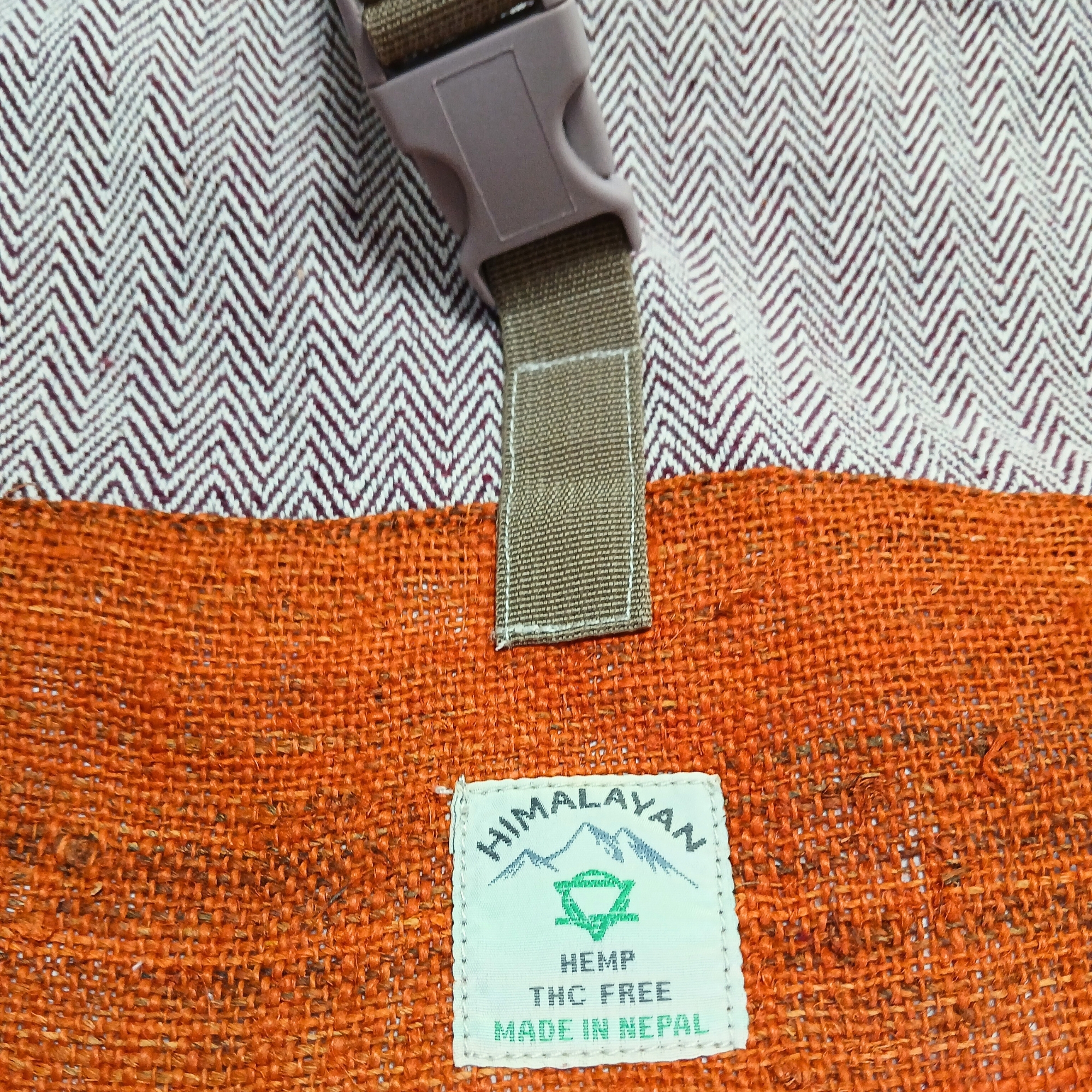 Second image of Mochila para Senderismo de Cáñamo - Naranja Atardecer
