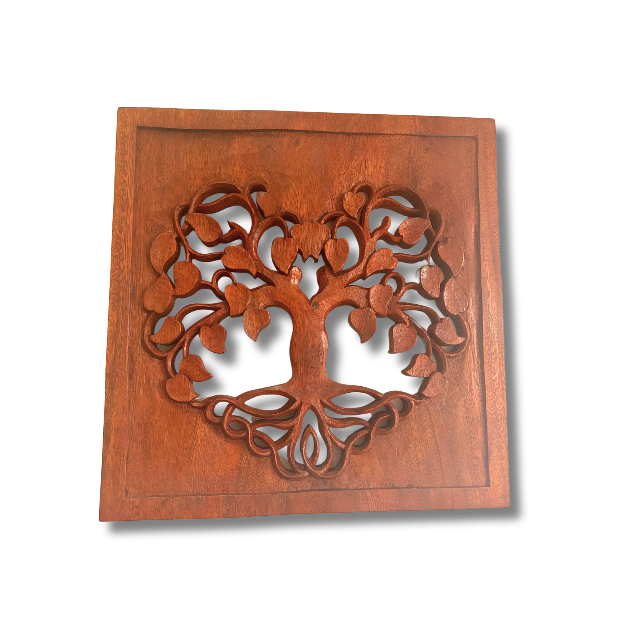 Second image of Panel Decorativo de Madera Árbol de la Vida con Corazón 30x30cm