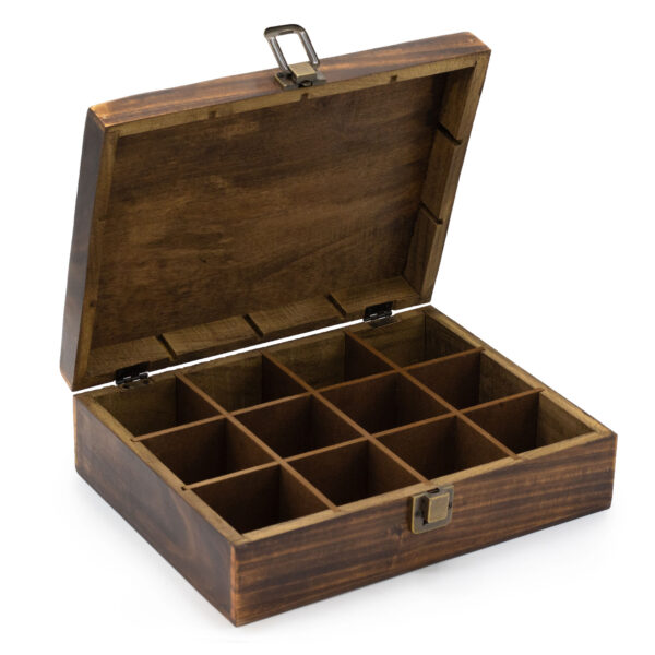 Second image of Caja de Té Tallada (12 compartimentos)