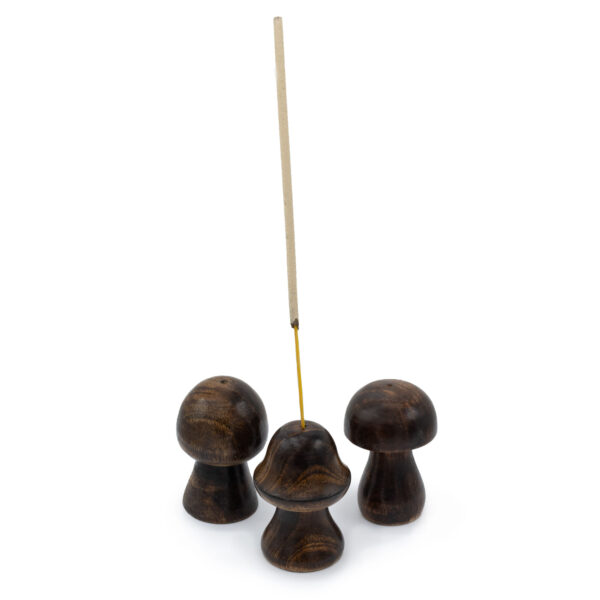 Second image of Set de 3 Mini Setas de Incienso (8cm 7cm 6.5cm)