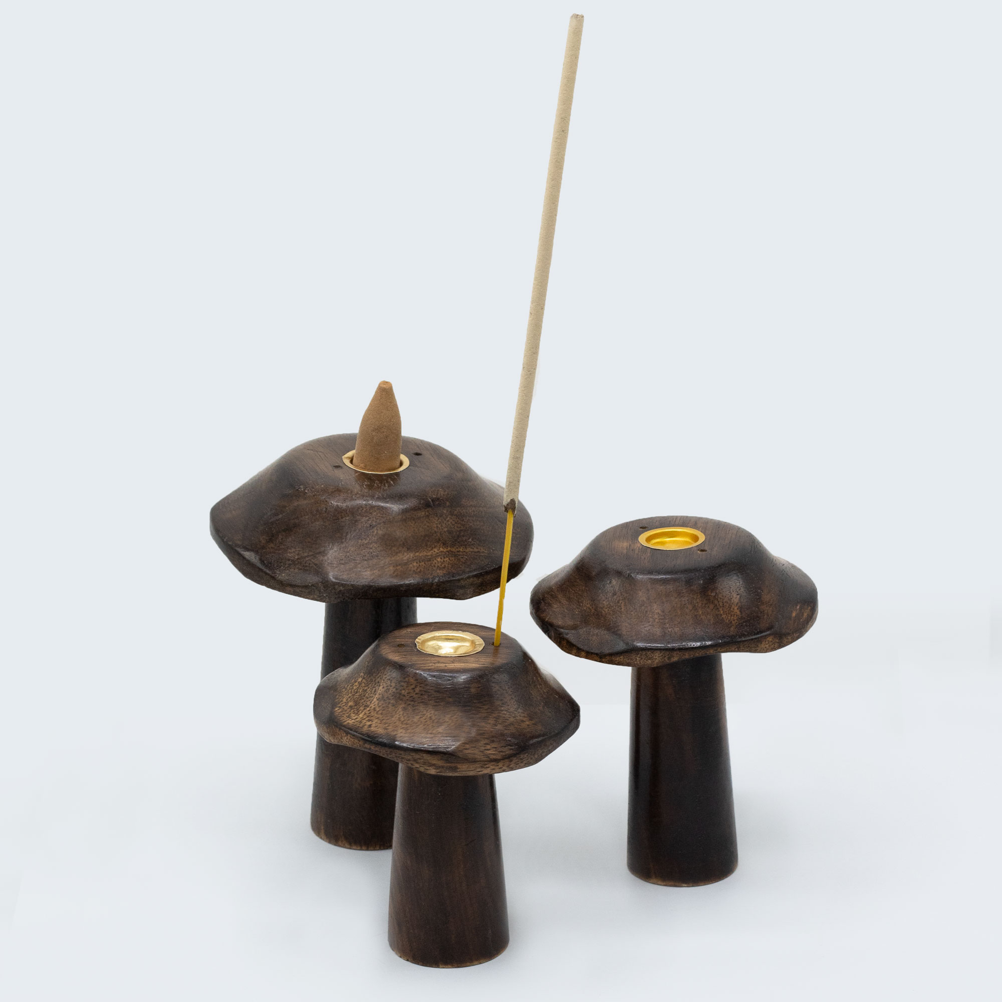 Second image of Set de 3 Setas Incienso Cono Plano (13cm 12cm 11cm)