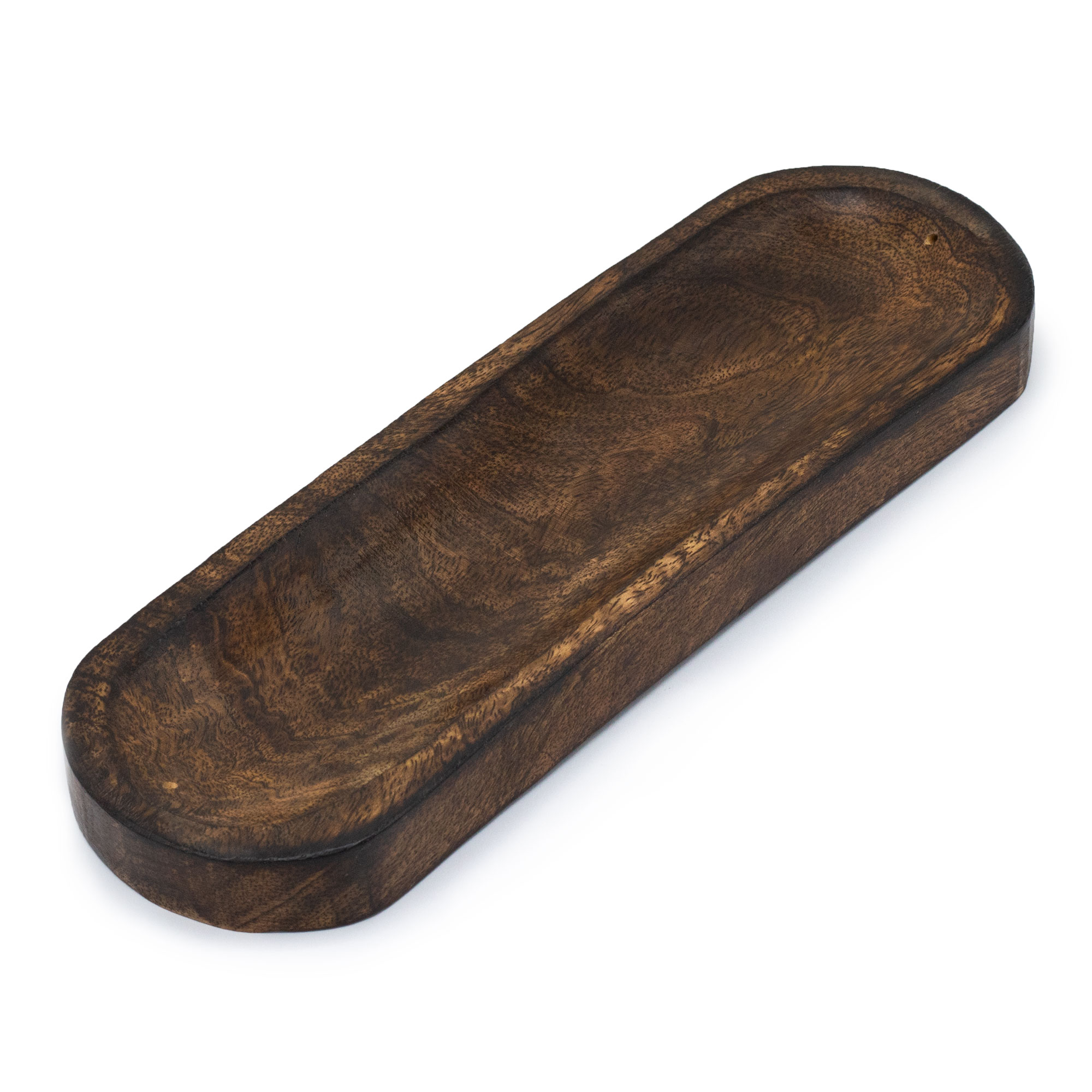 Second image of Bandeja Grande para Incienso 30x10cm - Madera de Mango Clásica