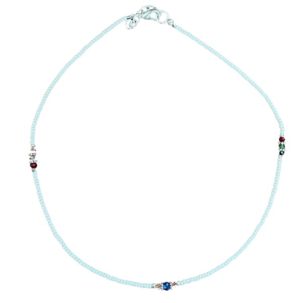 Second image of Collar nepalí de gemas extrafinas - Perla y cuentas talladas
