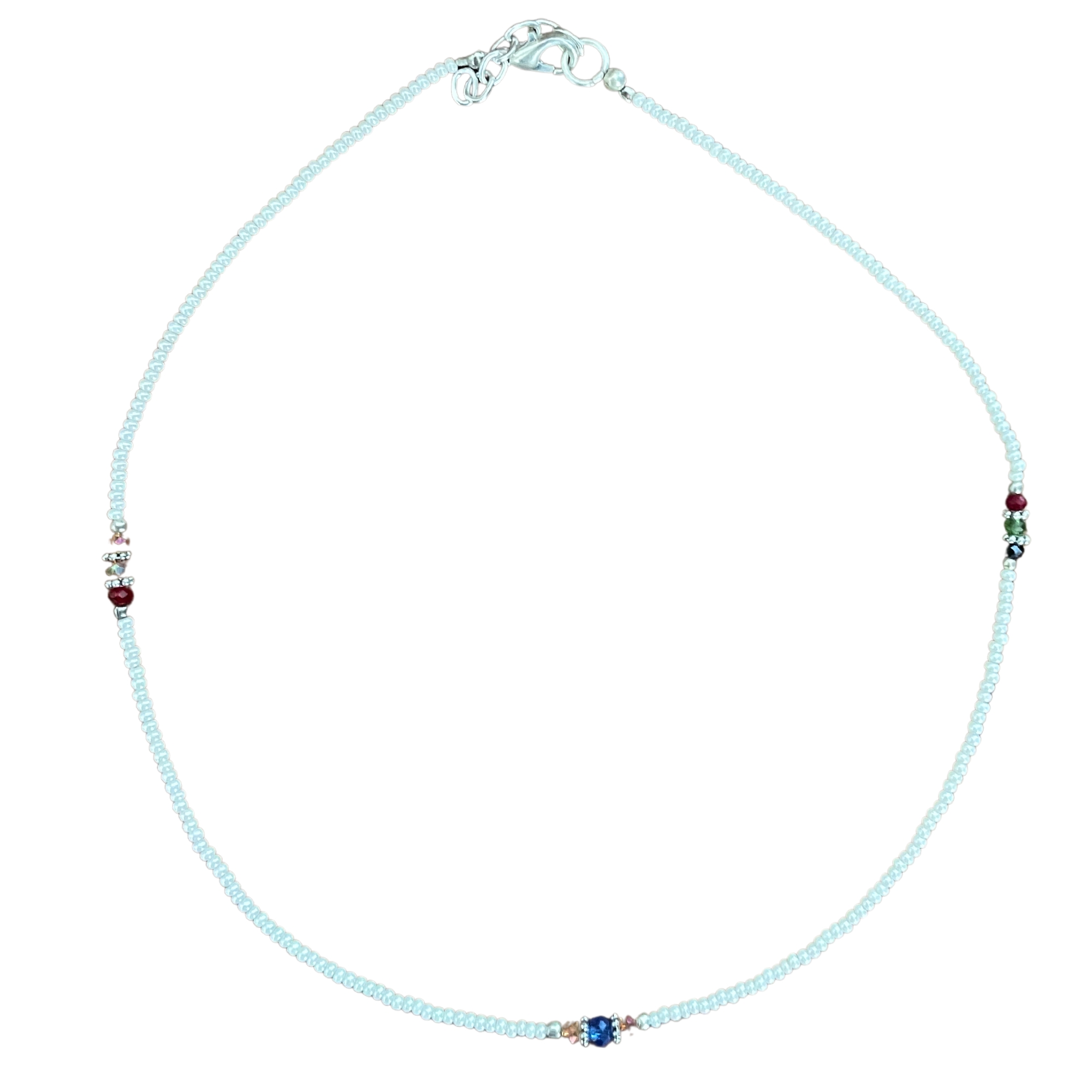 Second image of Collar nepalí de gemas extrafinas - Perla y cuentas talladas