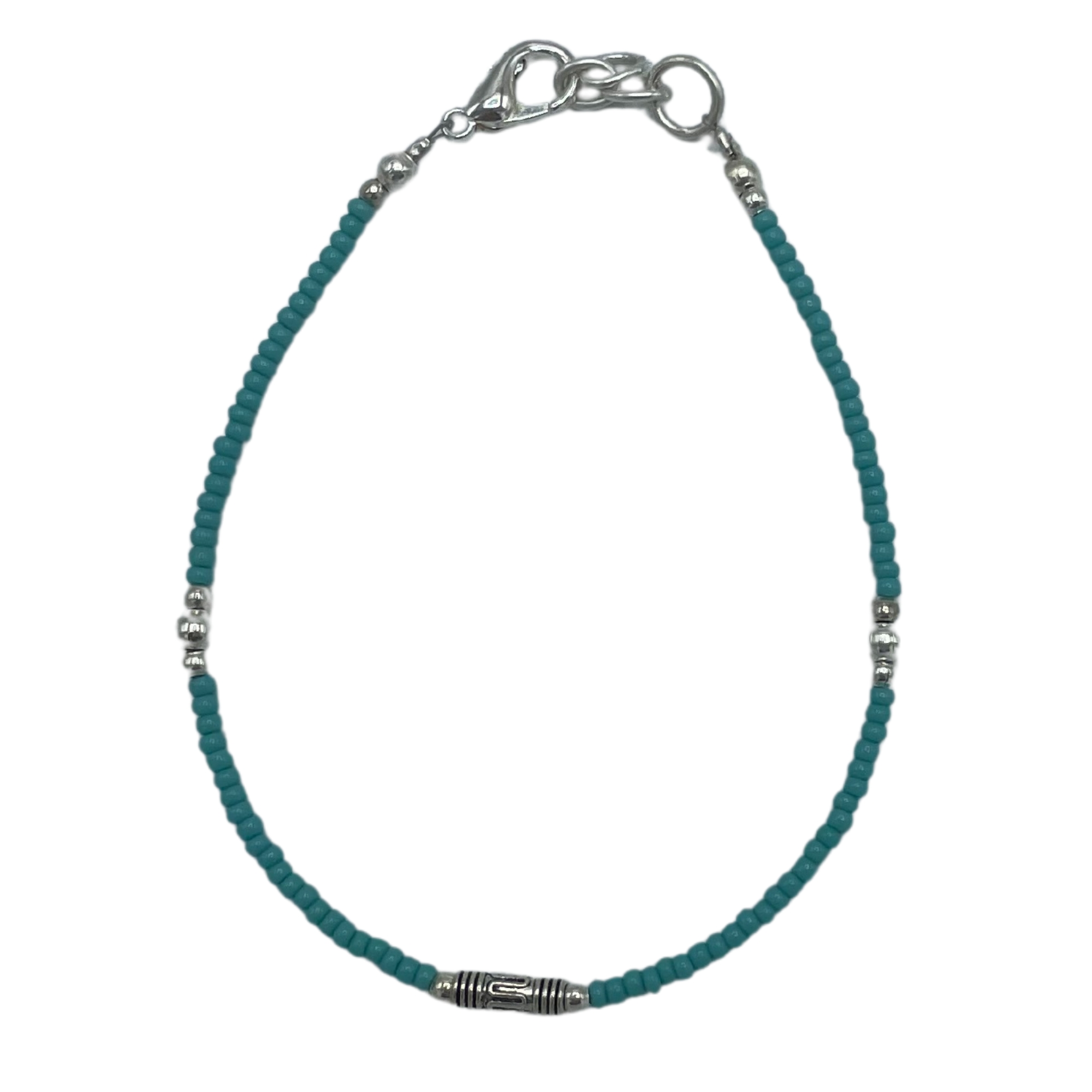 Second image of Pulsera nepalí de gemas extrafinas - Turquesa y lágrima