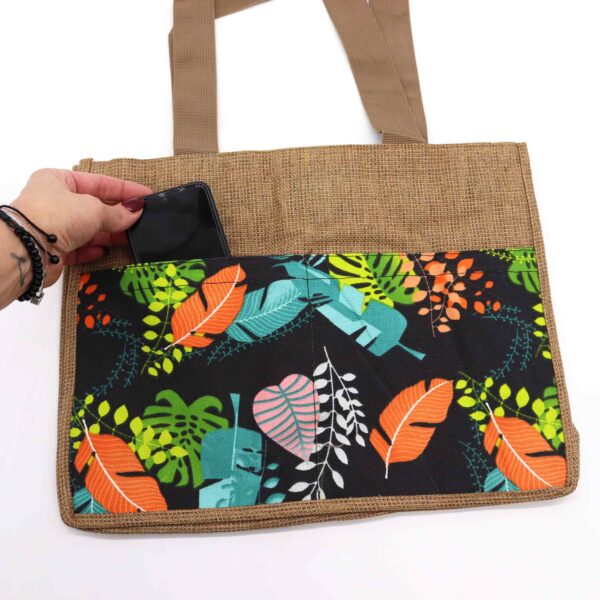 Second image of Bolsa de la compra Tropical Market - (Aleatorio) - 40x30x9cm