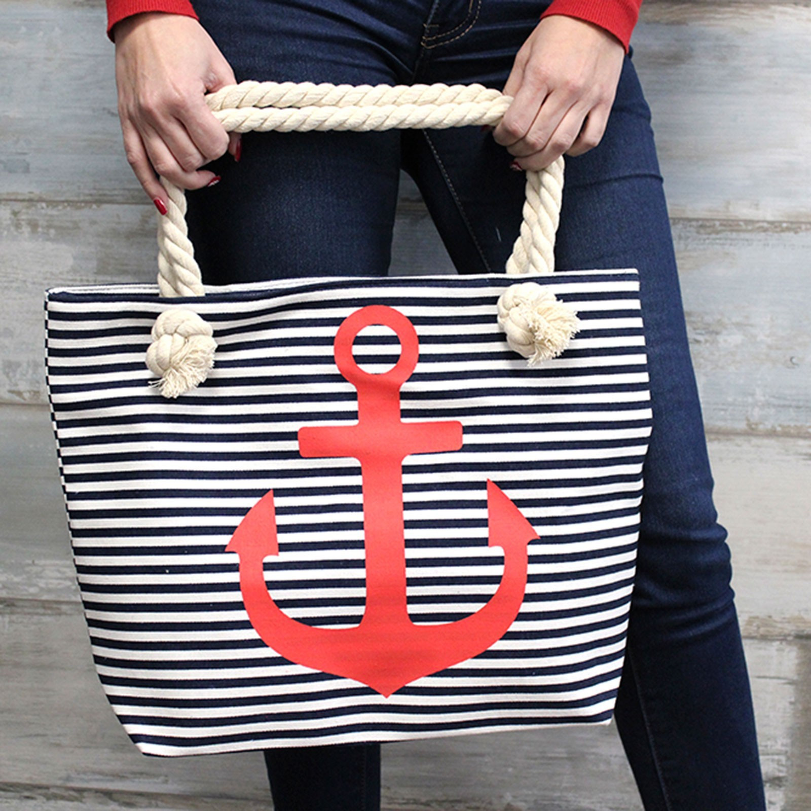 Second image of Bolso shopper con asa de cuerda - flamenco en laguna