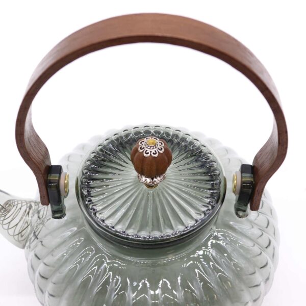 Second image of Tetera con Infusor de Vidrio - Carbón Nacarado - 950ml