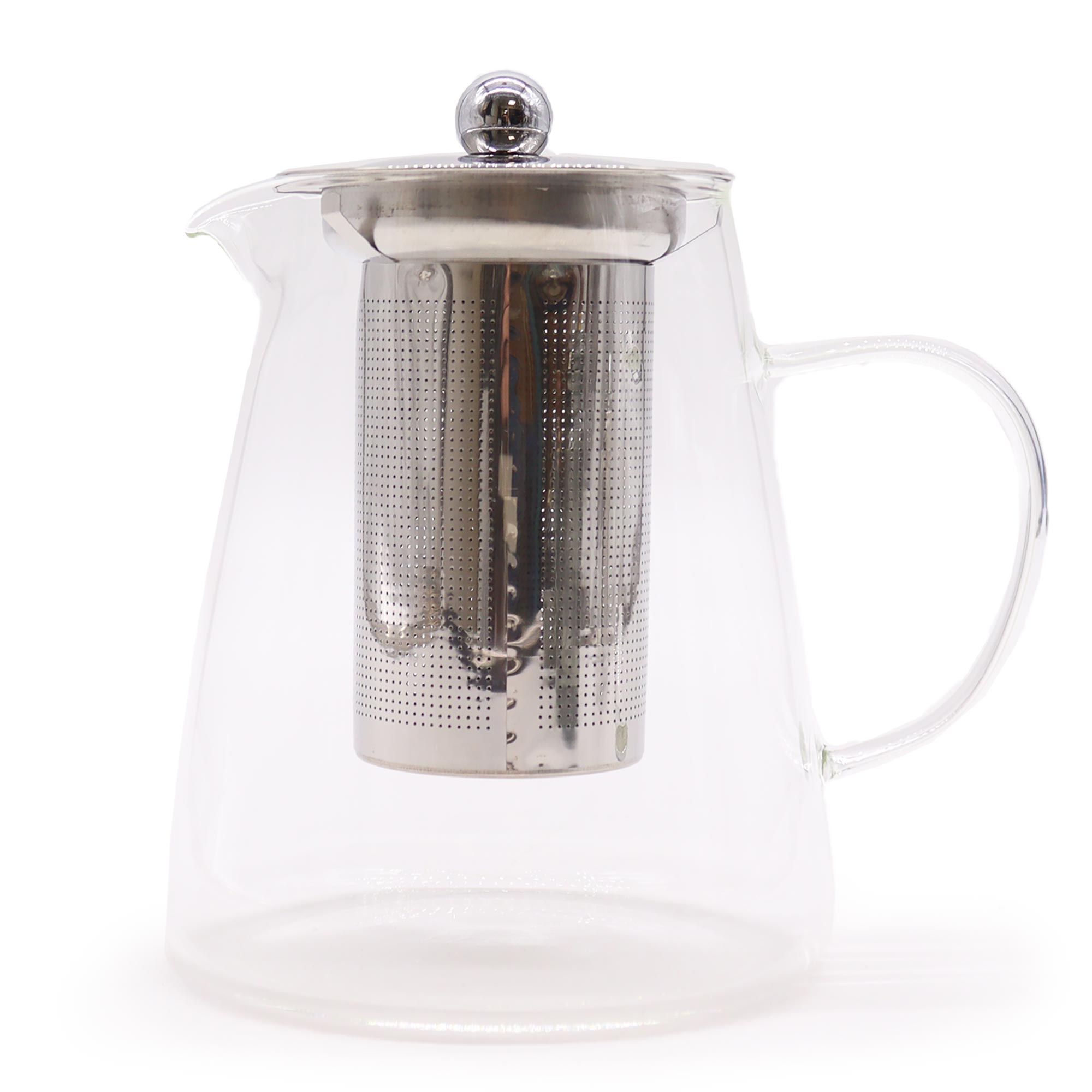Tetera de vidrio con infusor - Forma de petaca - 950ml