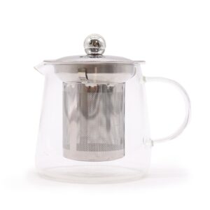 Tetera con infusor de vidrio - Forma de petaca - 350ml