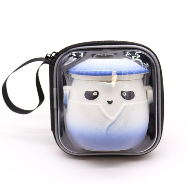 Second image of Juego de tetera Panda y tres tazas - Azul Cielo