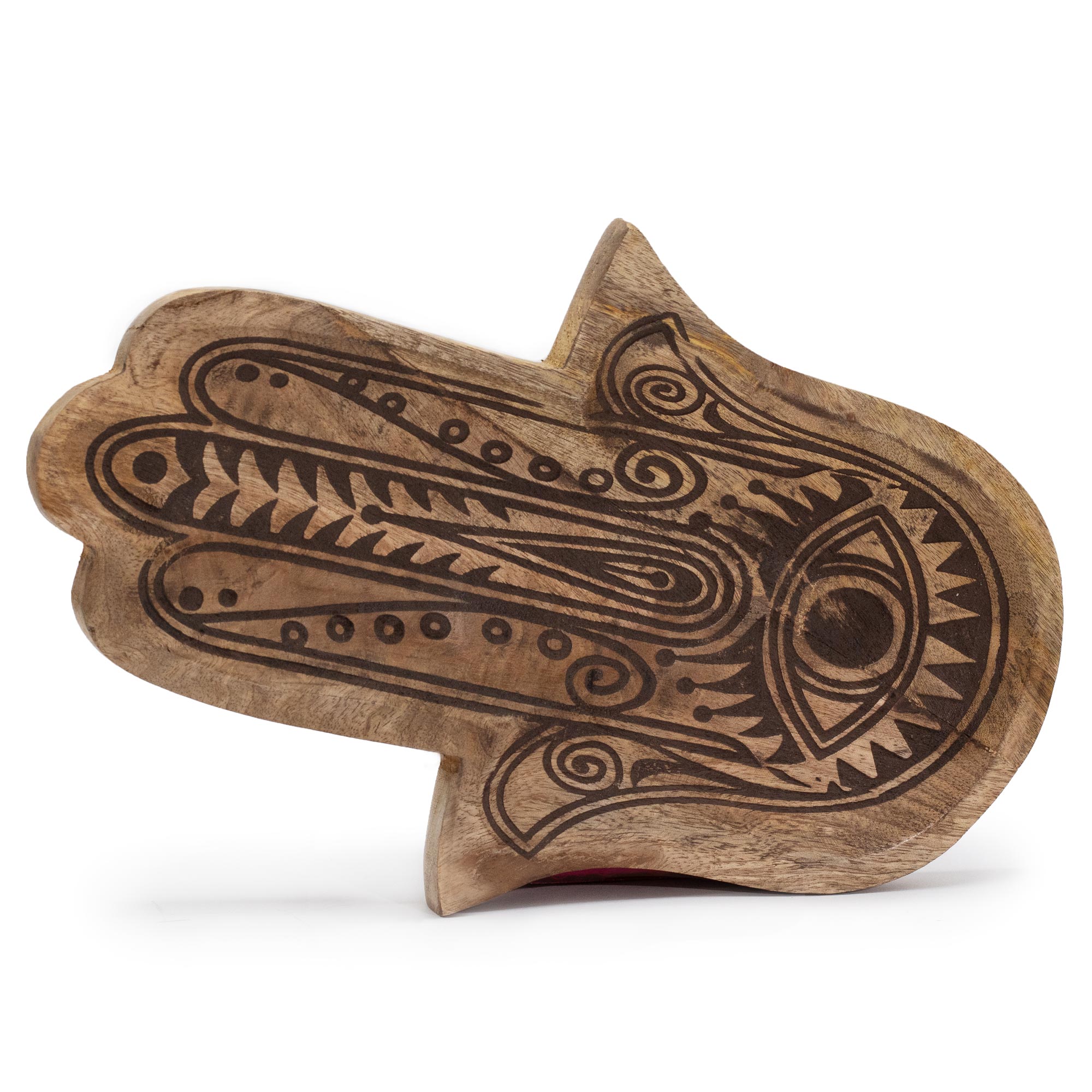 Bandeja larga 30x20.5x2.5cm - Hamsa Negro