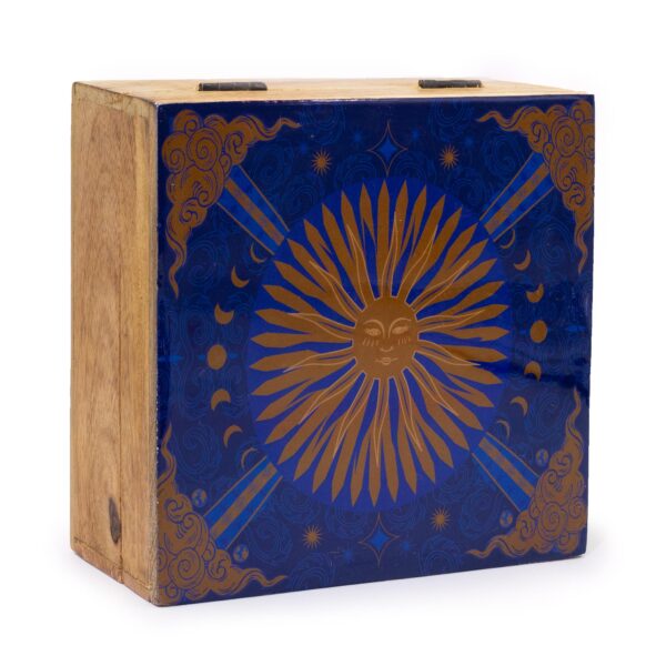 Caja cuadrada grande 15x17.5x8cm - Sol - HOP HARE