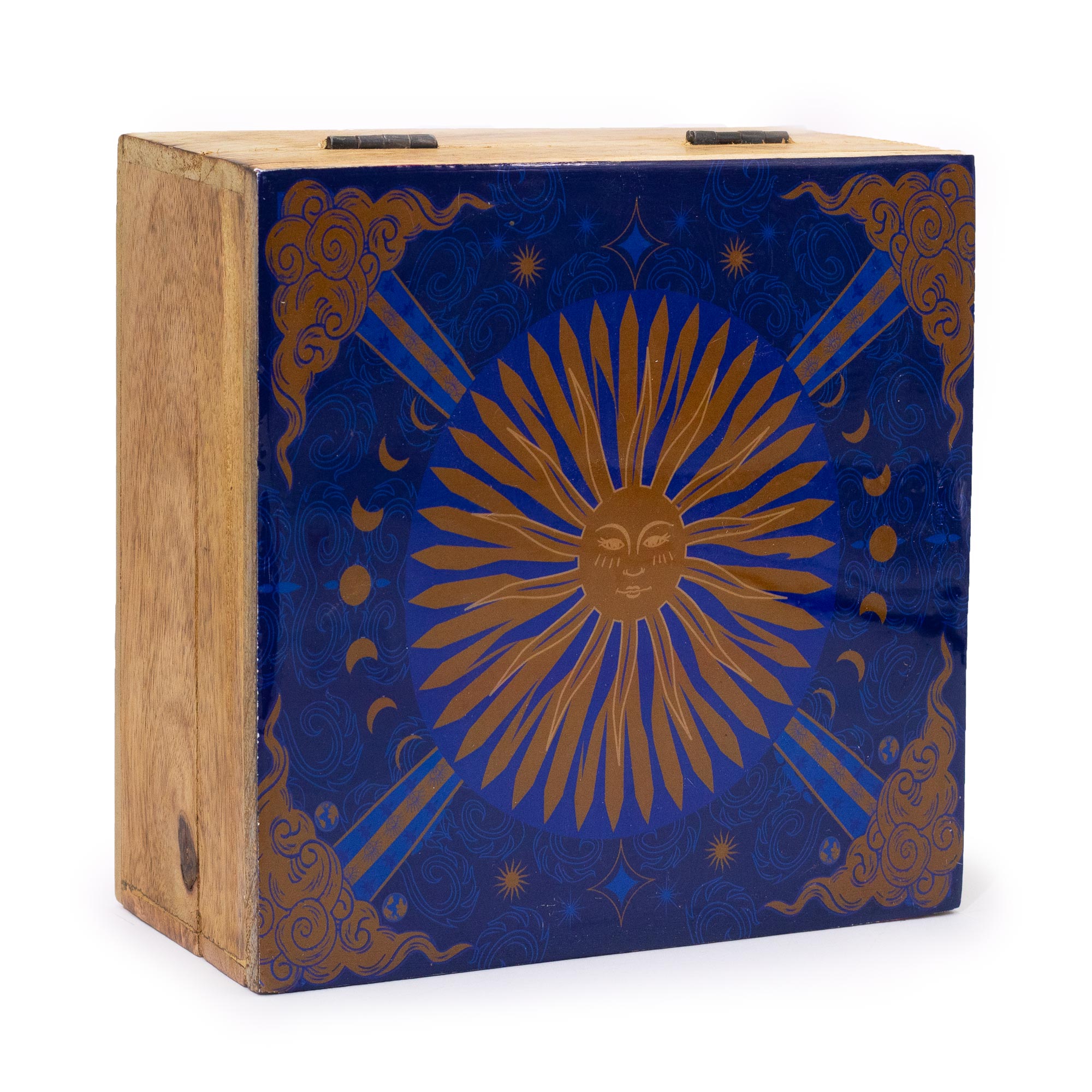 Caja cuadrada grande 15x17.5x8cm - Sol - HOP HARE