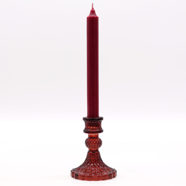 Second image of Portavelas Vintage para cena - Rojo Vampiro
