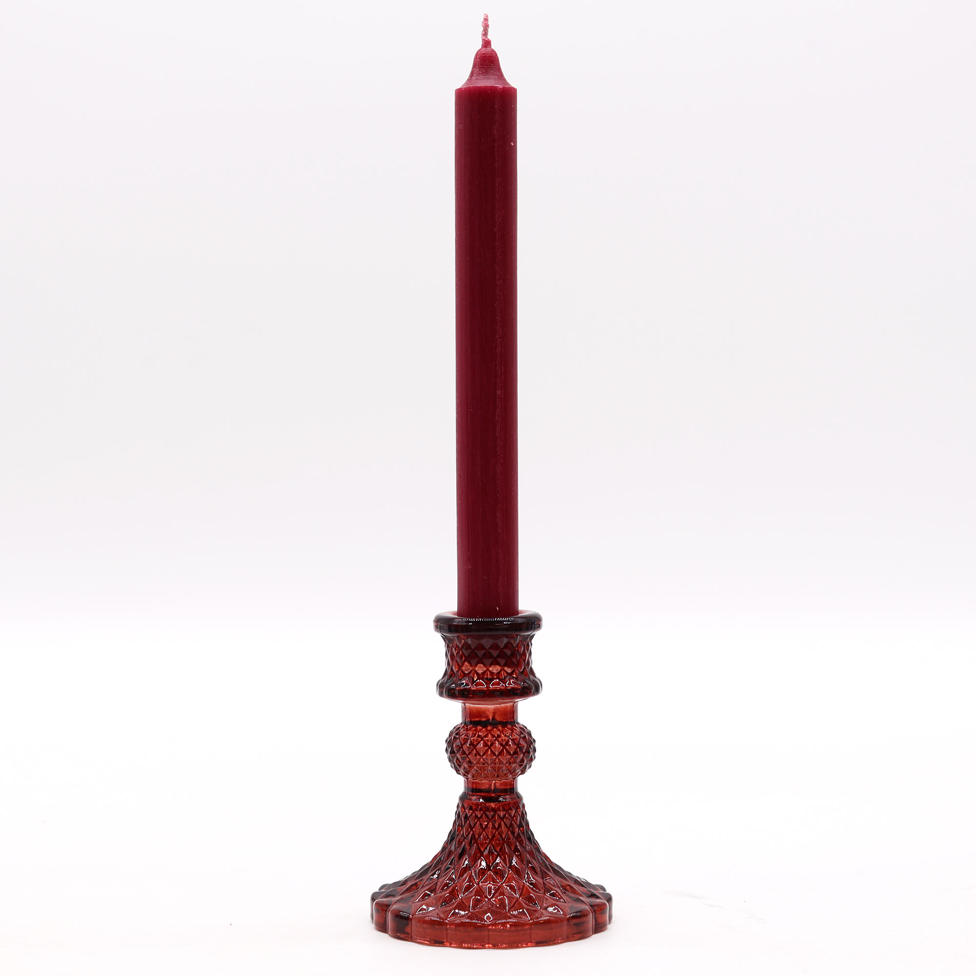 Second image of Portavelas Vintage para cena - Rojo Vampiro