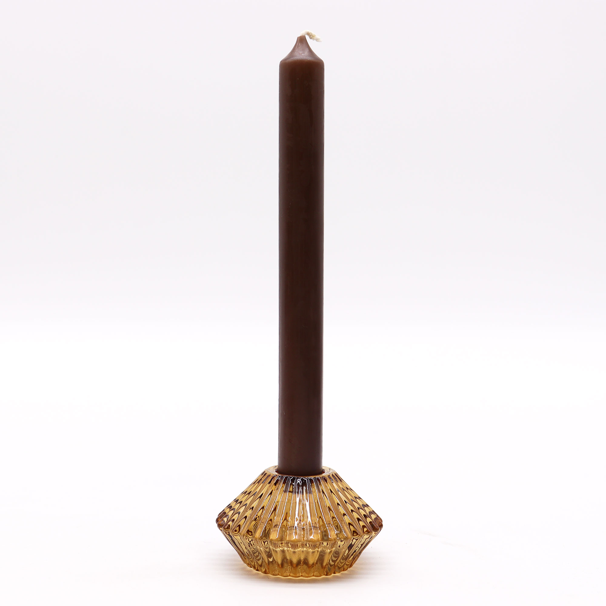 Second image of Portavelas reversible con diseño de flor para cena / vela de té - Ámbar