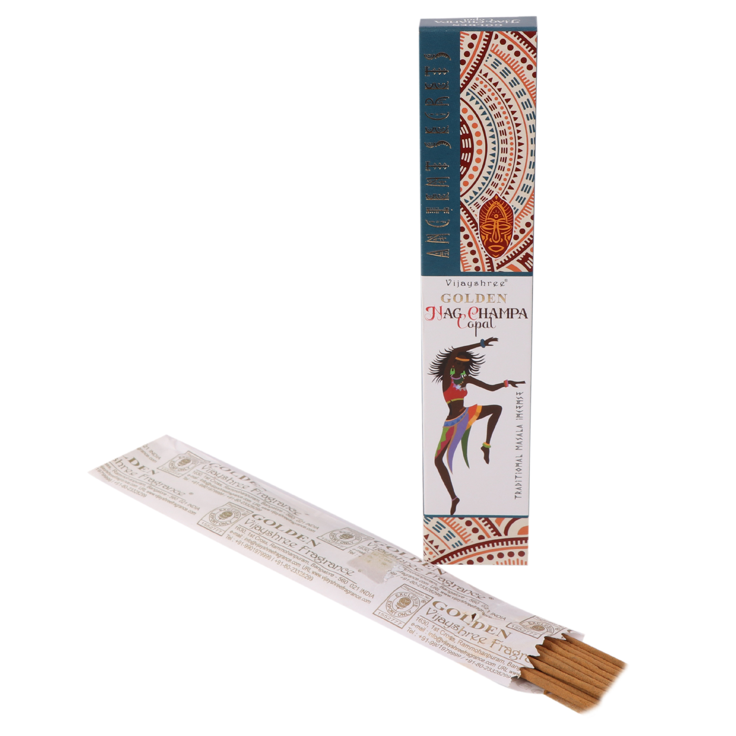 15g de copal dorado y nag champa