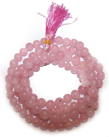 Second image of 108 Japamala - Cuarzo Rosa