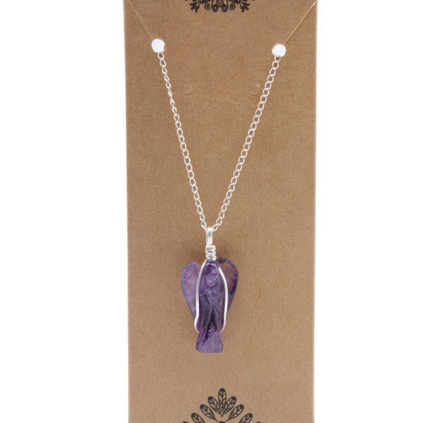 Second image of Colgante de Ángel de la Guarda de Piedras Preciosas - Amatista