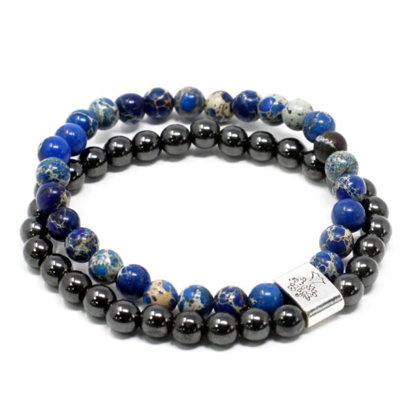 Second image of Pulsera de Piedras Preciosas Magnéticas - Sodalite