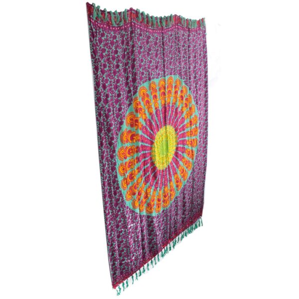 Second image of Pareos de Mandela en verde azulado y morado