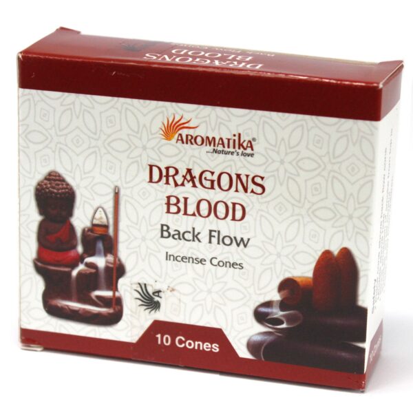 Second image of Conos de Incienso Reflujo Aromatika - Sangre de Dragon