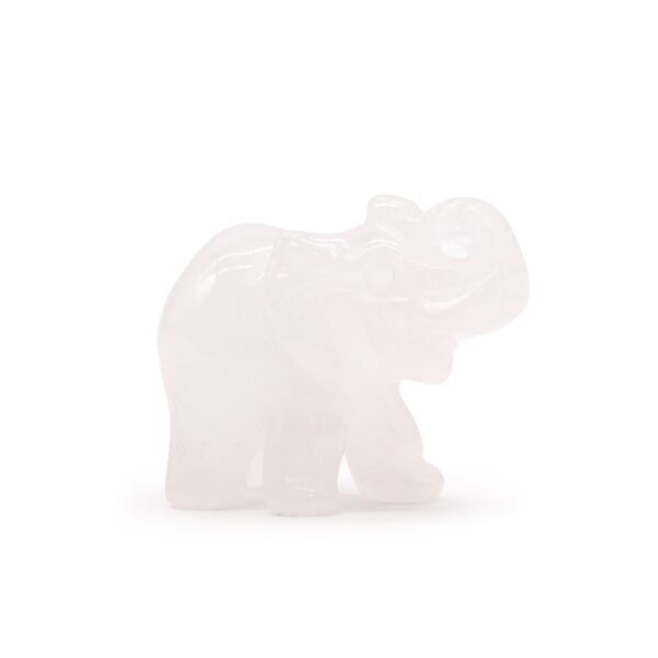 Second image of Piedra Preciosa Elefante de la Suerte - Cuarzo Rosa 50x35x25mm