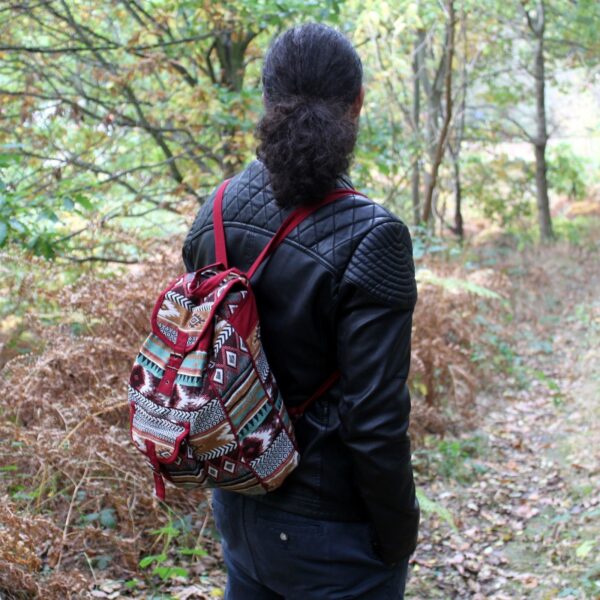 Second image of Tejido Jacquard - Mochila Chocolate