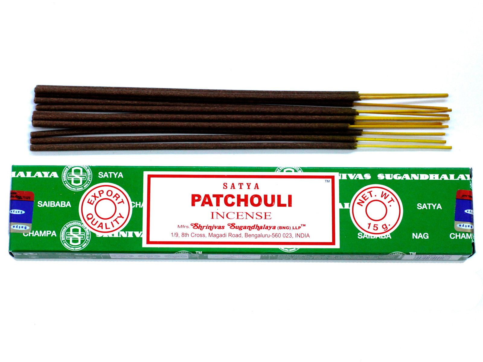 Second image of Varillas de Incienso Satya 15gm - Patchouli