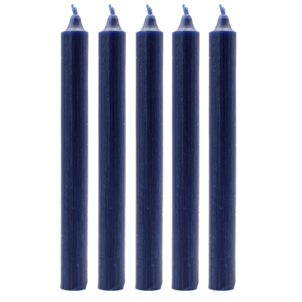 Second image of Velas a granel de color sólido - Azul marino rústico - Paquete de 10