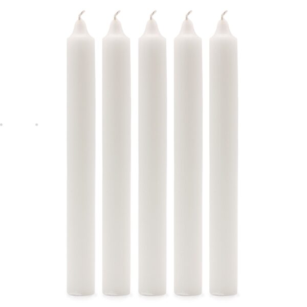 Second image of Velas a Granel de Color Sólido - Blanco Rústico - Paquete de 10
