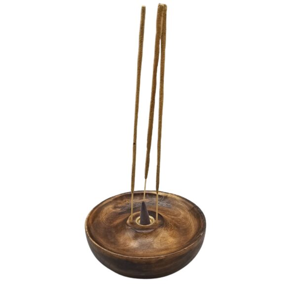 Second image of Disco porta incienso para conos y varillas - Liso