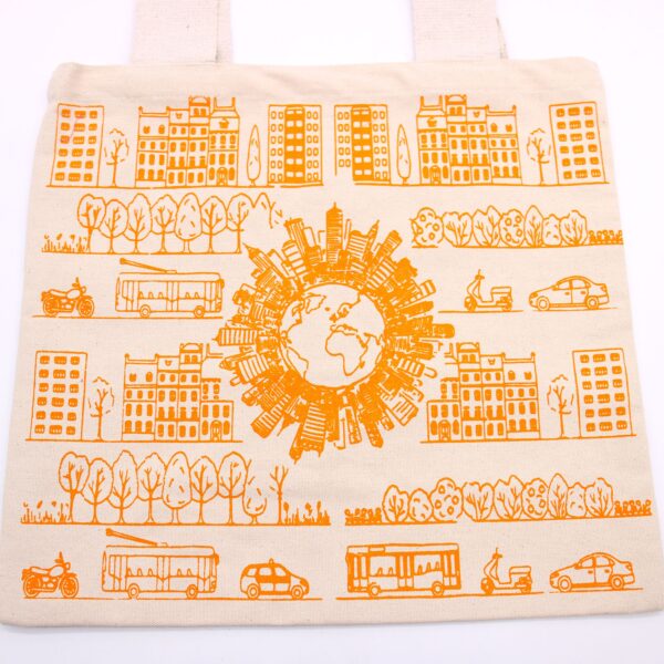 Second image of Bolsas de Algodón Grande - 38x42cm - Vida Urbana - 280g