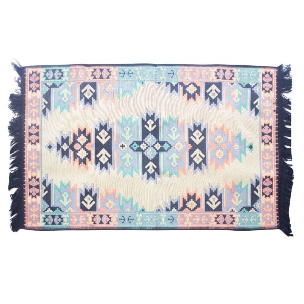 Second image of Alfombra Kilim 125x80 cm - Carbón
