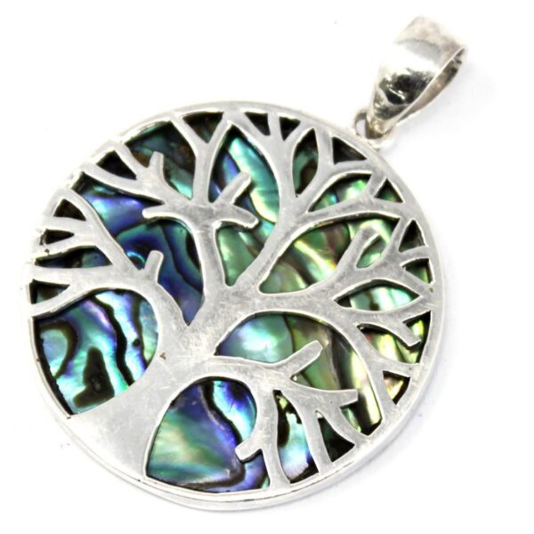 Second image of Colgante de Plata Árbol de la Vida 30mm - Abulón