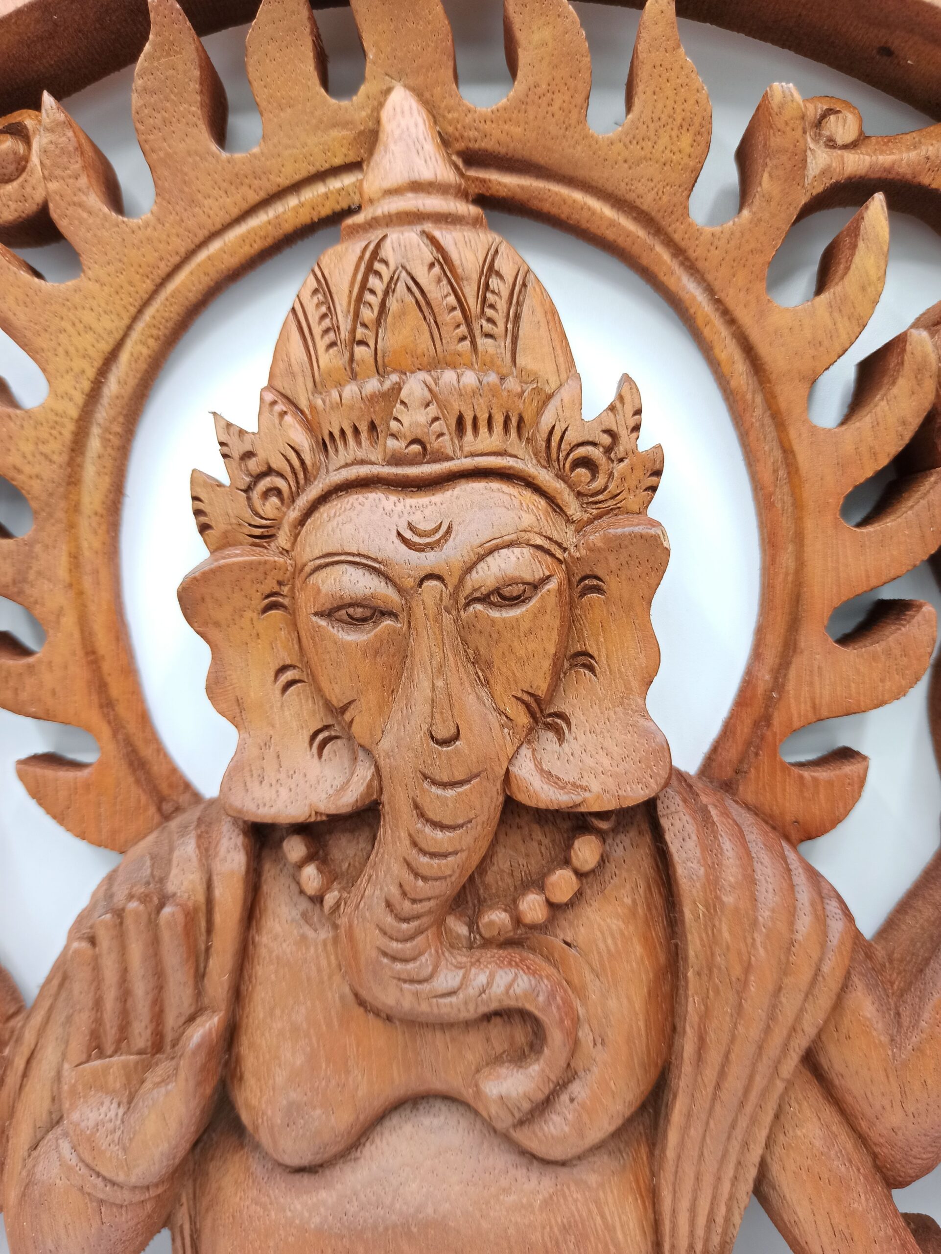Second image of Panel de madera - Ganesh 40cm