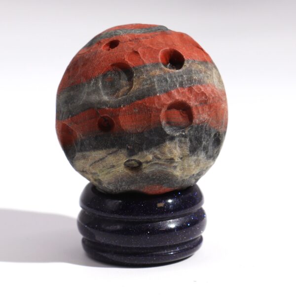 Second image of 1x Planeta de Jaspe Rojo con Soporte Solar (MARTE) - 40mm