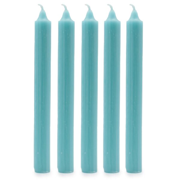 Second image of Velas a granel de color sólido - Aqua rústico - Paquete de 10