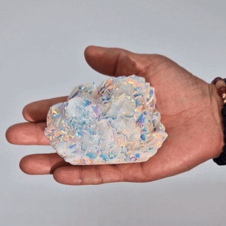 Second image of Cuarzo Natural Mejorado Grande - Cuarzo Angel Aura (aprox 300-450gm 8-15cm)