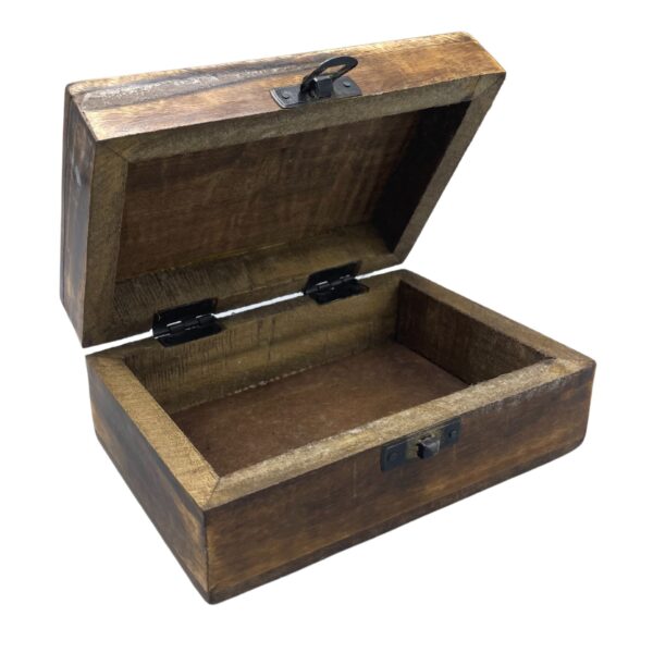 Second image of Caja Mediana de Cerámica Esmaltada - 15x10x6cm - Hormigón
