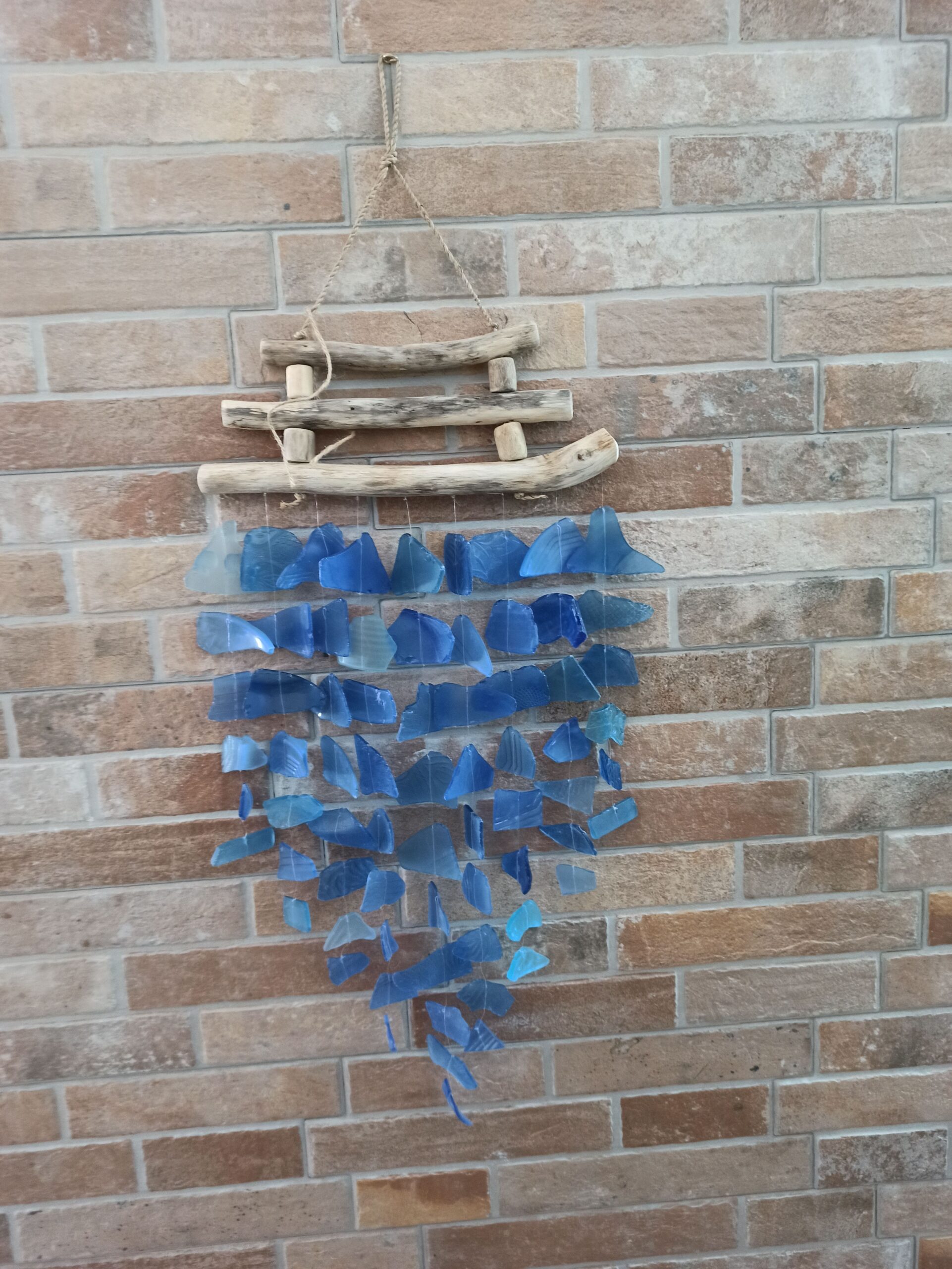 Second image of Carrillón de Vidrio Reciclado - Azul