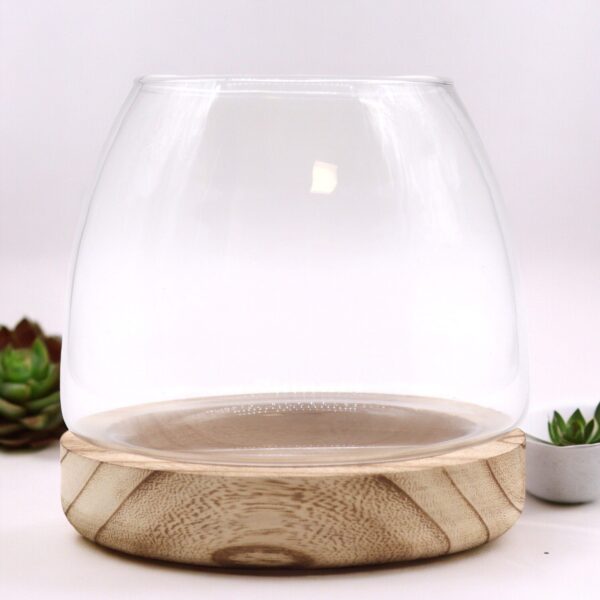 Second image of Terario Pequeño en Madera de Tung Natural - 15x15cm