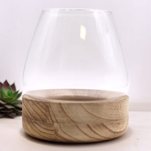 Second image of Terario Grande en Madera de Tung Natural - 17x19cm