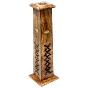Box of 2 Tapered Incense Tower - Mango Wood