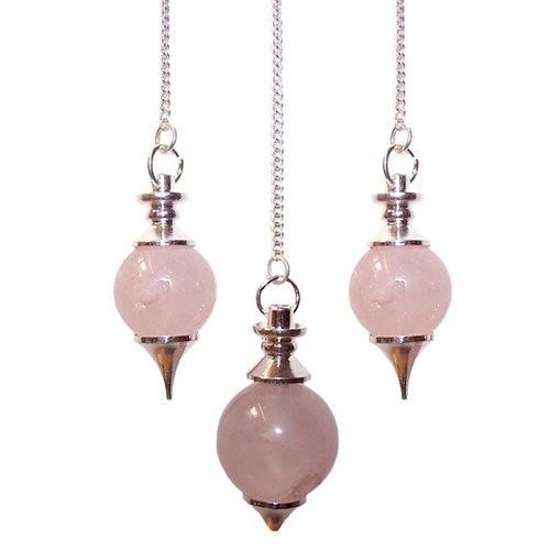 Second image of Sphere Pendulums - Rose Quartz